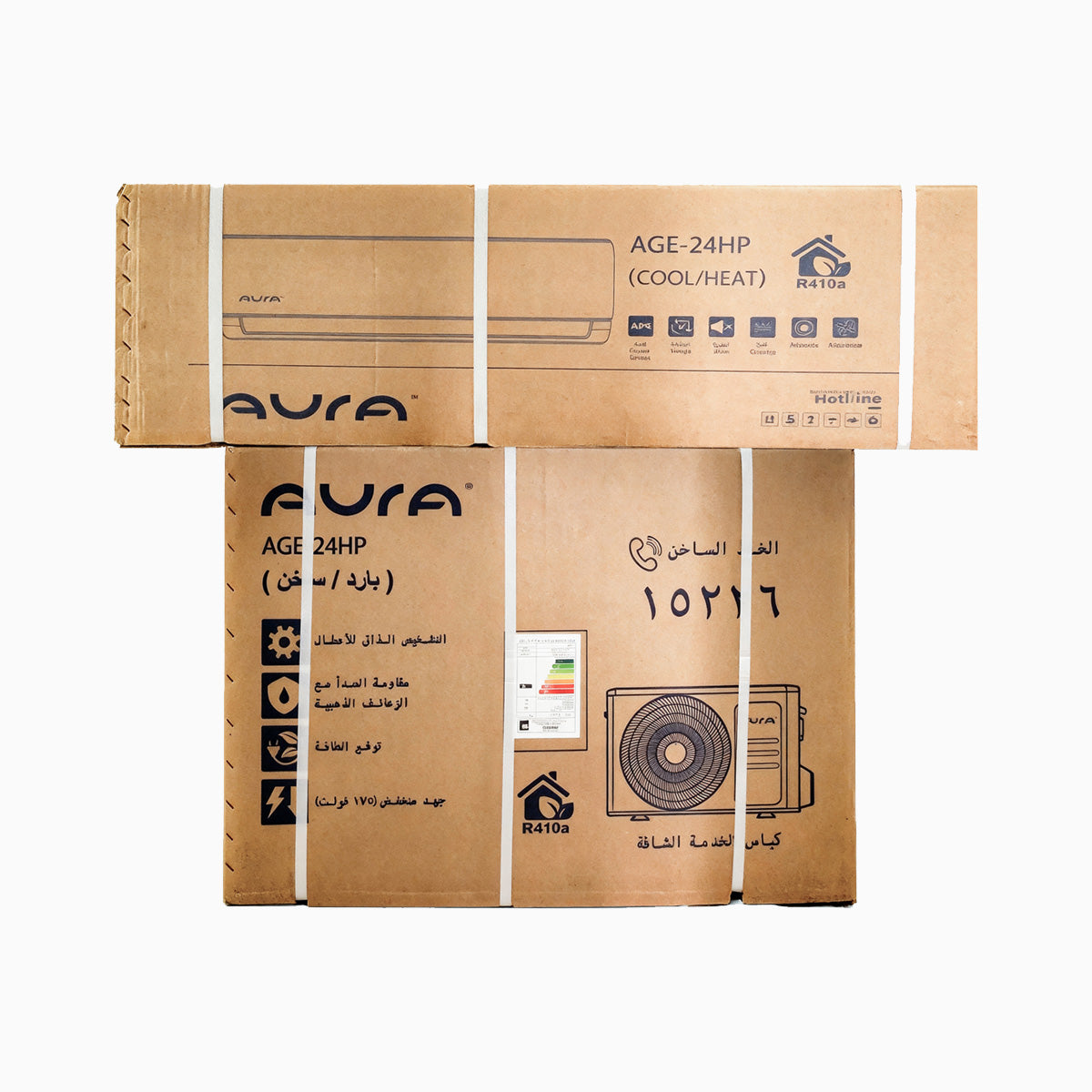 أورا 3 حصان - تبريد وتدفئة ((24K HP، بدون عاكس)